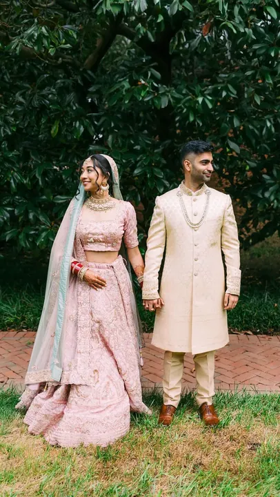 Harshita and Daksh, photographed by Nat Wongsaroj