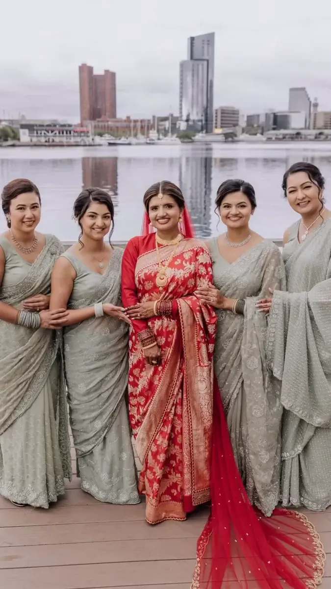 SKS brides, early 2025, photo 4, from SKS Salon's Instagram