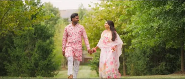 Lahari and Sam, photographed by Glad Clicks Photography