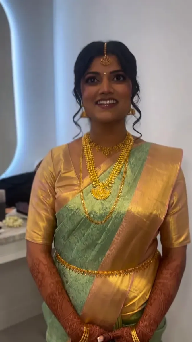 Priyanka and Pavitheran, photo 1, from SKS Salon's Instagram