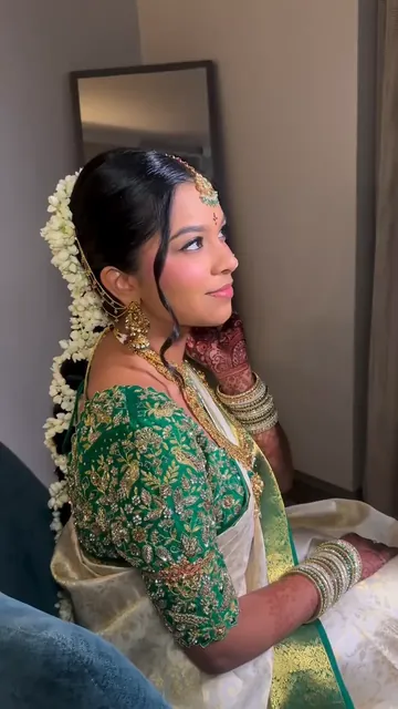 Sahithi, photographed by SKS Salon on Instagram