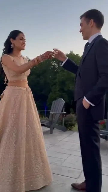 Shipra and Kyle, photographed by Raj Photo Video