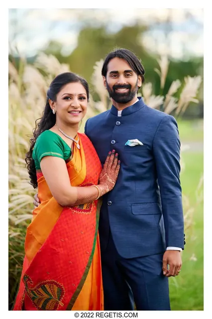 Vinitra and Arun, photographed by Regeti's Photography