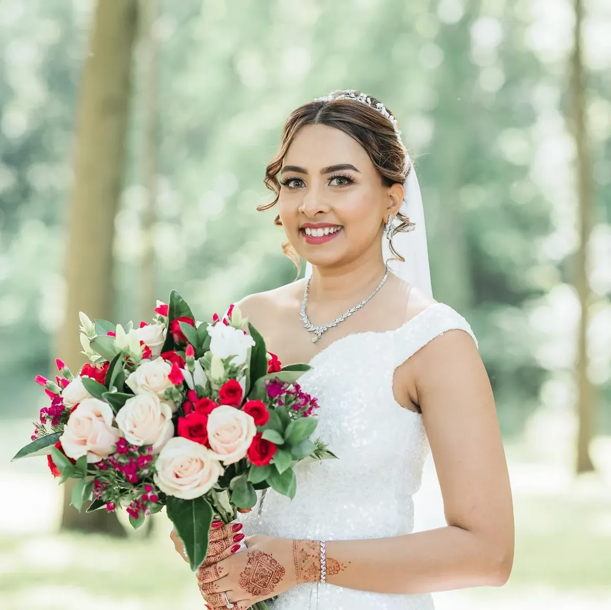 A bride at White's Ferry Manor, photo 1, by Arazo Studios